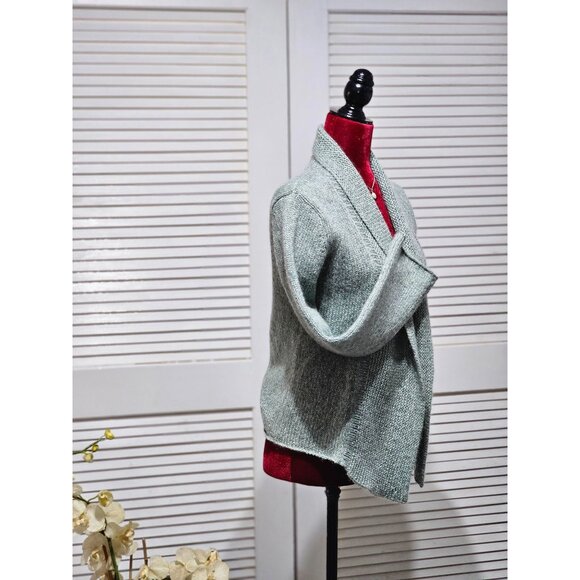 Eileen Fisher Women's Moss Green Wool/Mohair Blend Cardigan Sweater Sz SP 2209 - Picture 3 of 11